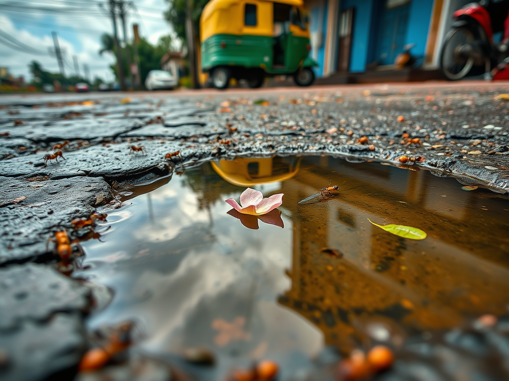 Rain, Dust, and Drama: The secret Life of a Puddle